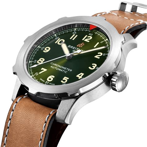 breitling aviator green|breitling aviator 8 for sale.